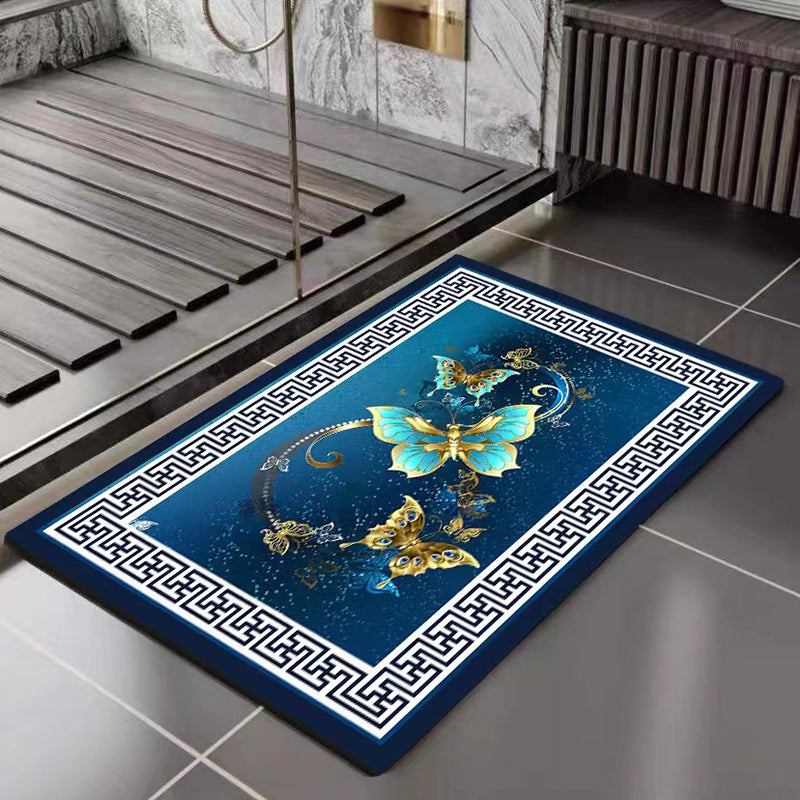 40*60CM Modern New Chinese Carpet Crystal Velvet Living Room Blanket