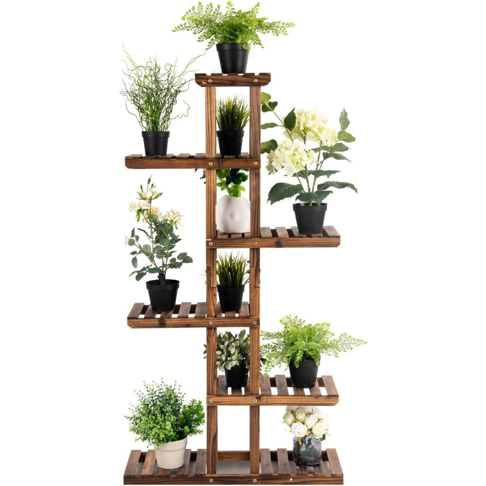 Wood Plant Display Shelf Stand Flower Pot Storage Rack Holder