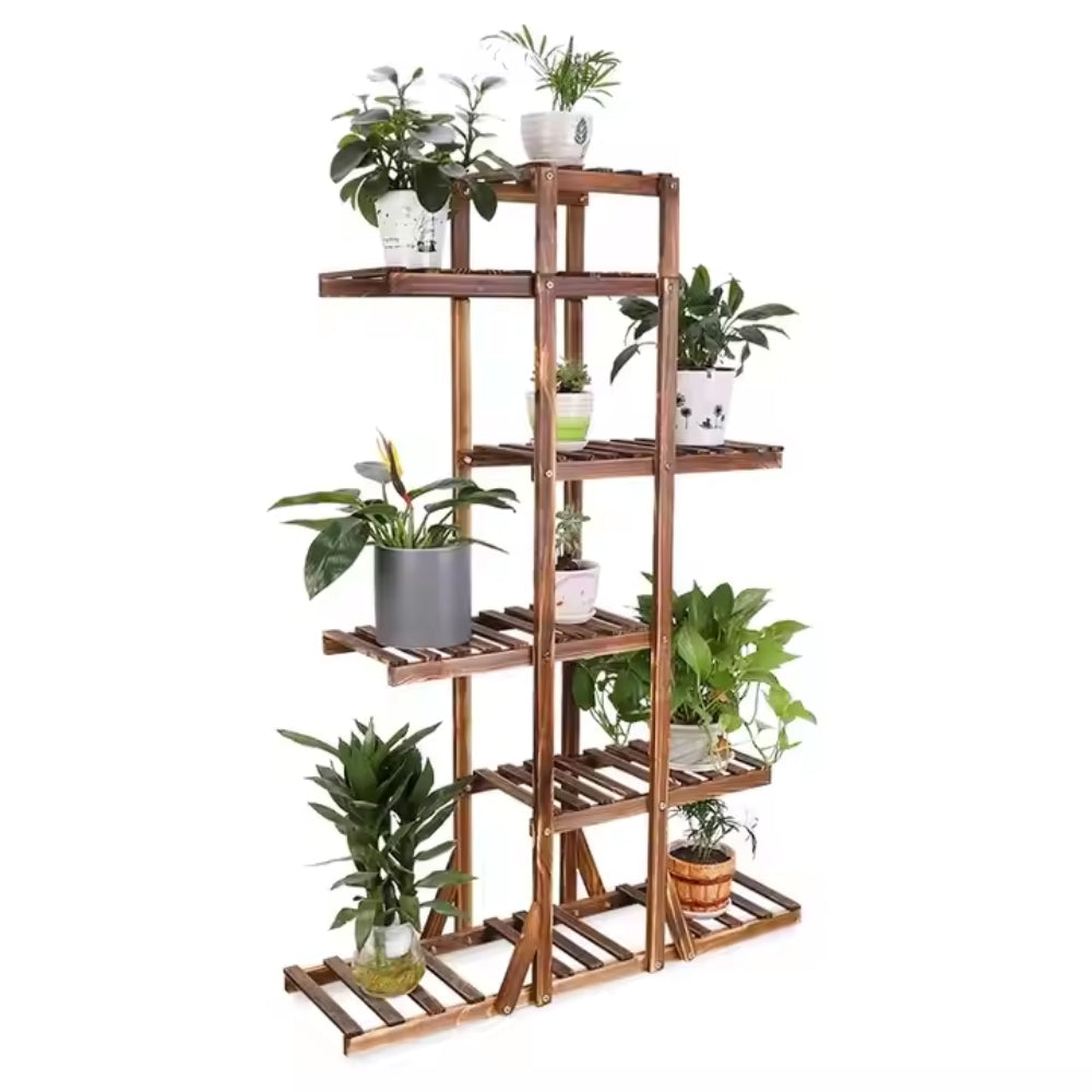 Wood Plant Display Shelf Stand Flower Pot Storage Rack Holder
