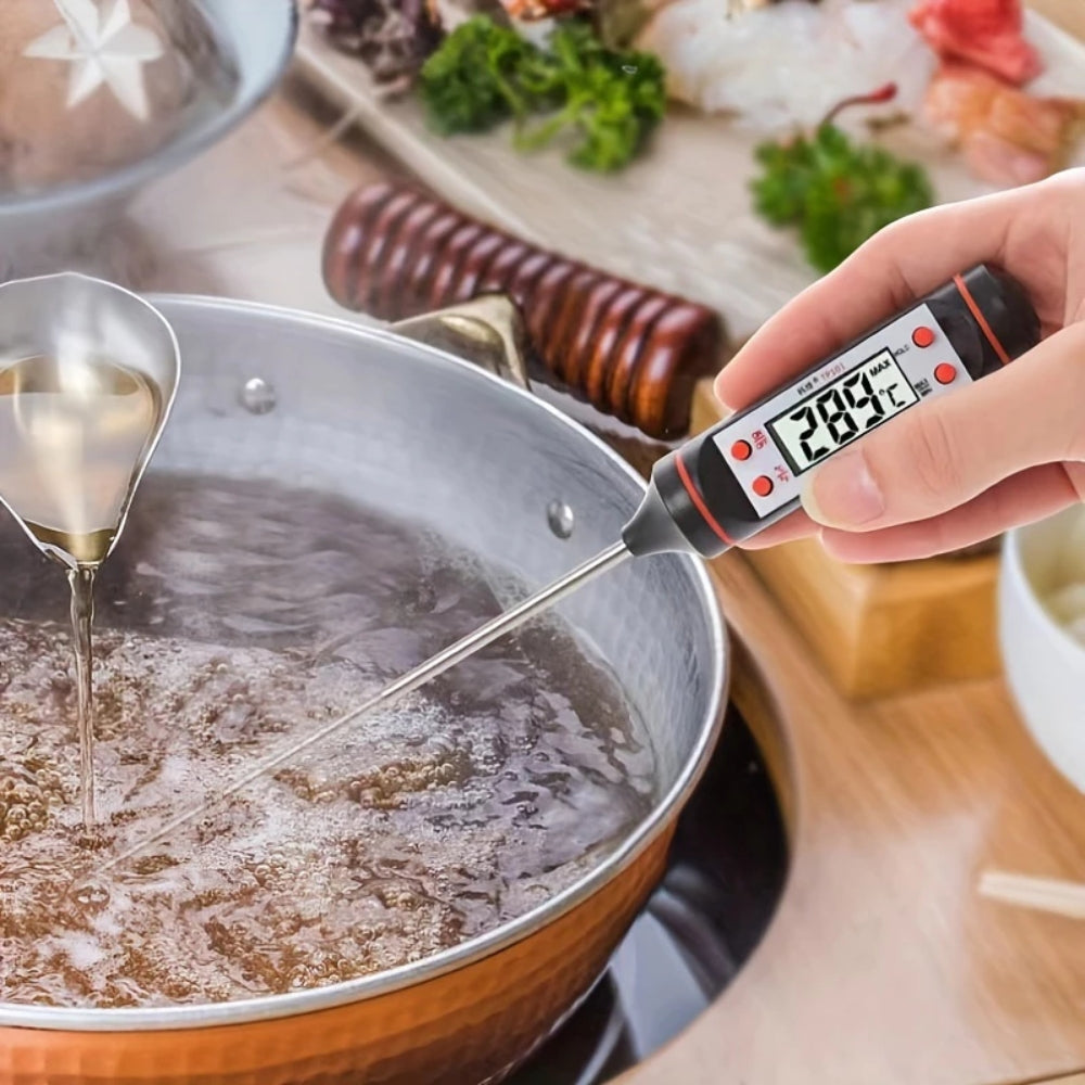 Electronic Digital Thermometer Food Kitchen Temperature Instrument