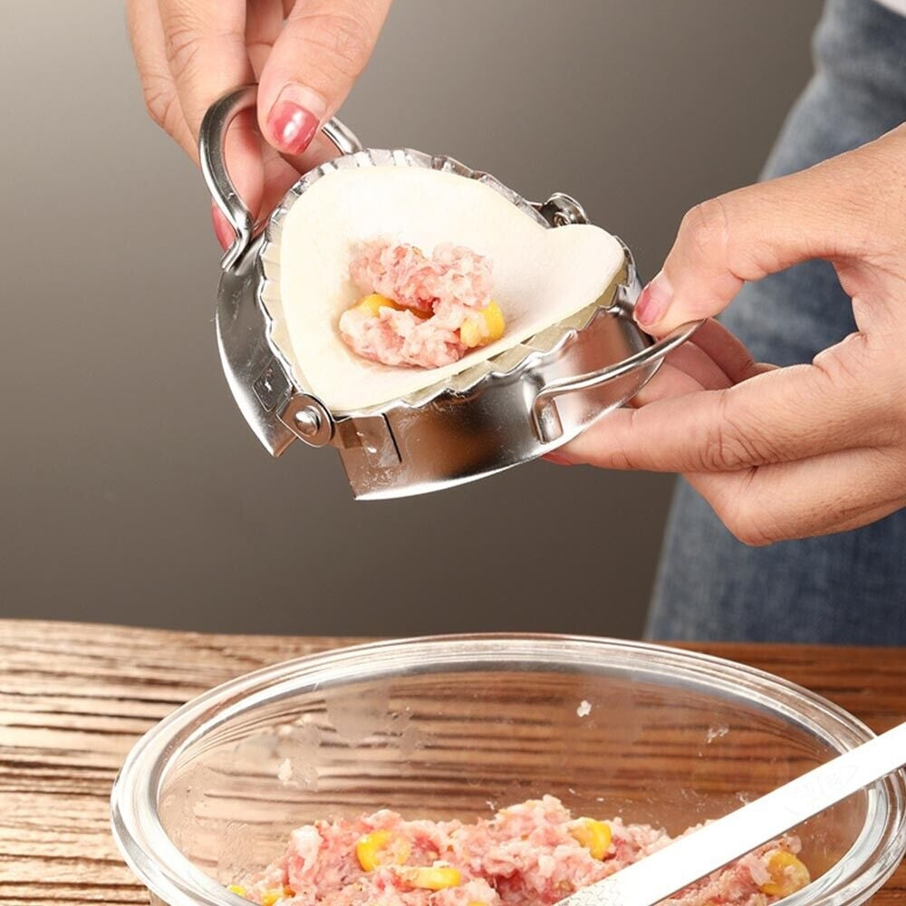 5pcs Dumpling Maker Stainless Steel Dough Press Making Mould