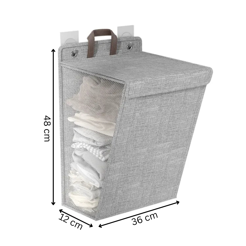 Foldable Adhesive Laundry Basket Hamper