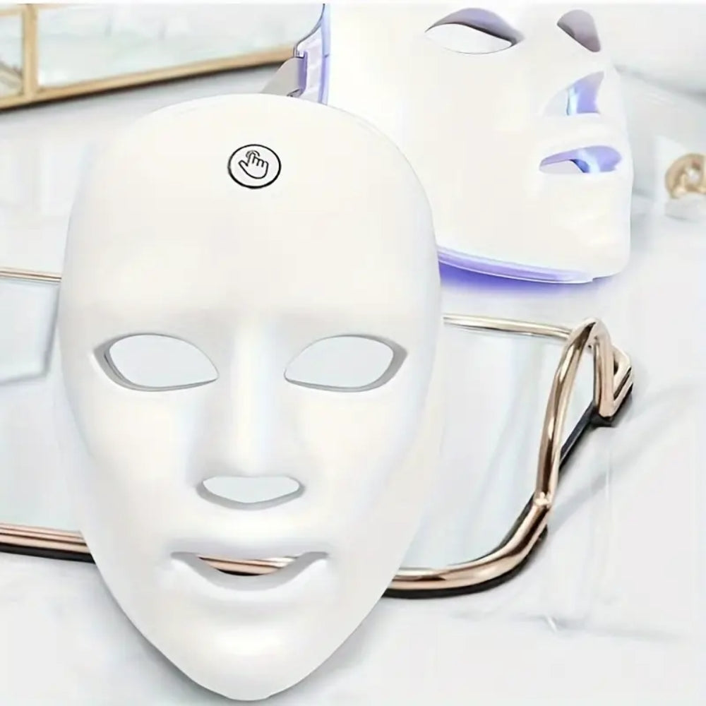 7 Colors LED Rejuvenation Light Therapy Facial Mask