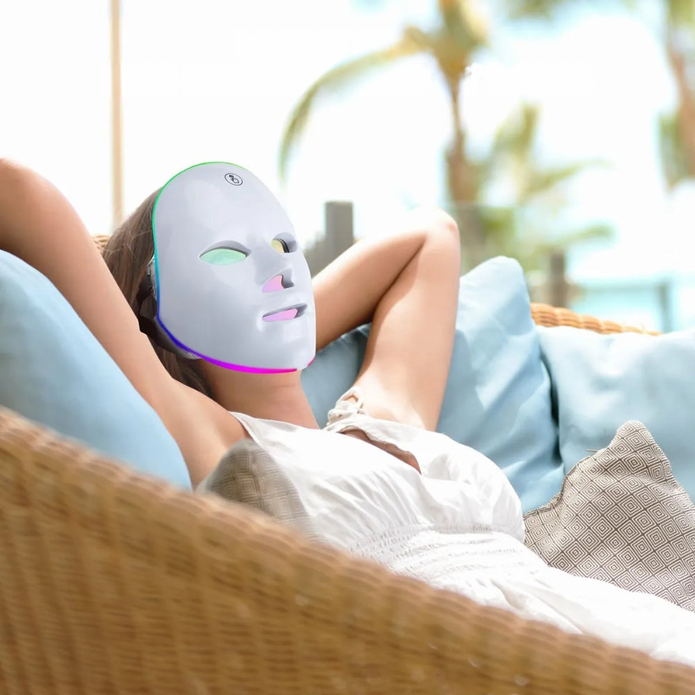 7 Colors LED Rejuvenation Light Therapy Facial Mask