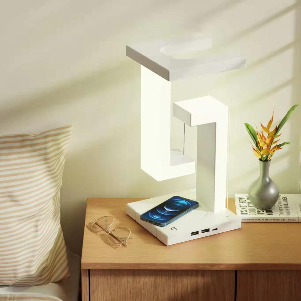 Floating Lamp Night Light With Wireless Charging