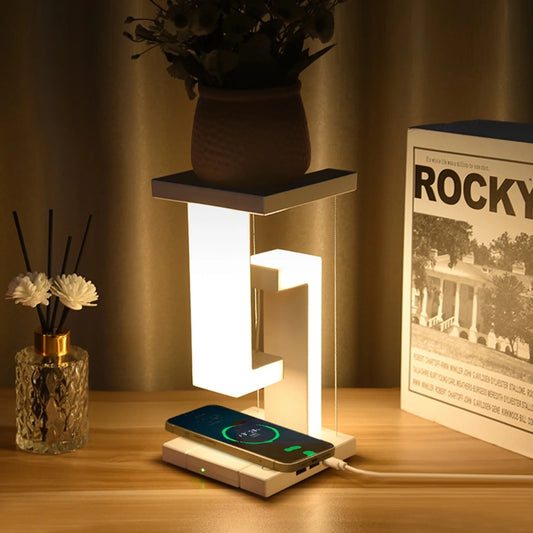 Floating Lamp Night Light With Wireless Charging