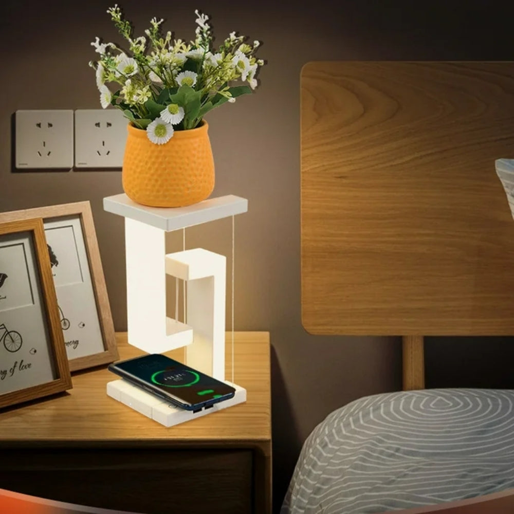 Floating Lamp Night Light With Wireless Charging