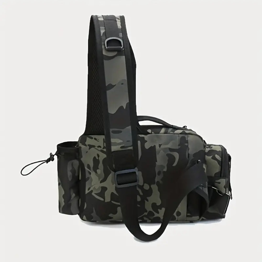 Fishing Tackle Backpack with Rod Holder and Gear Storage