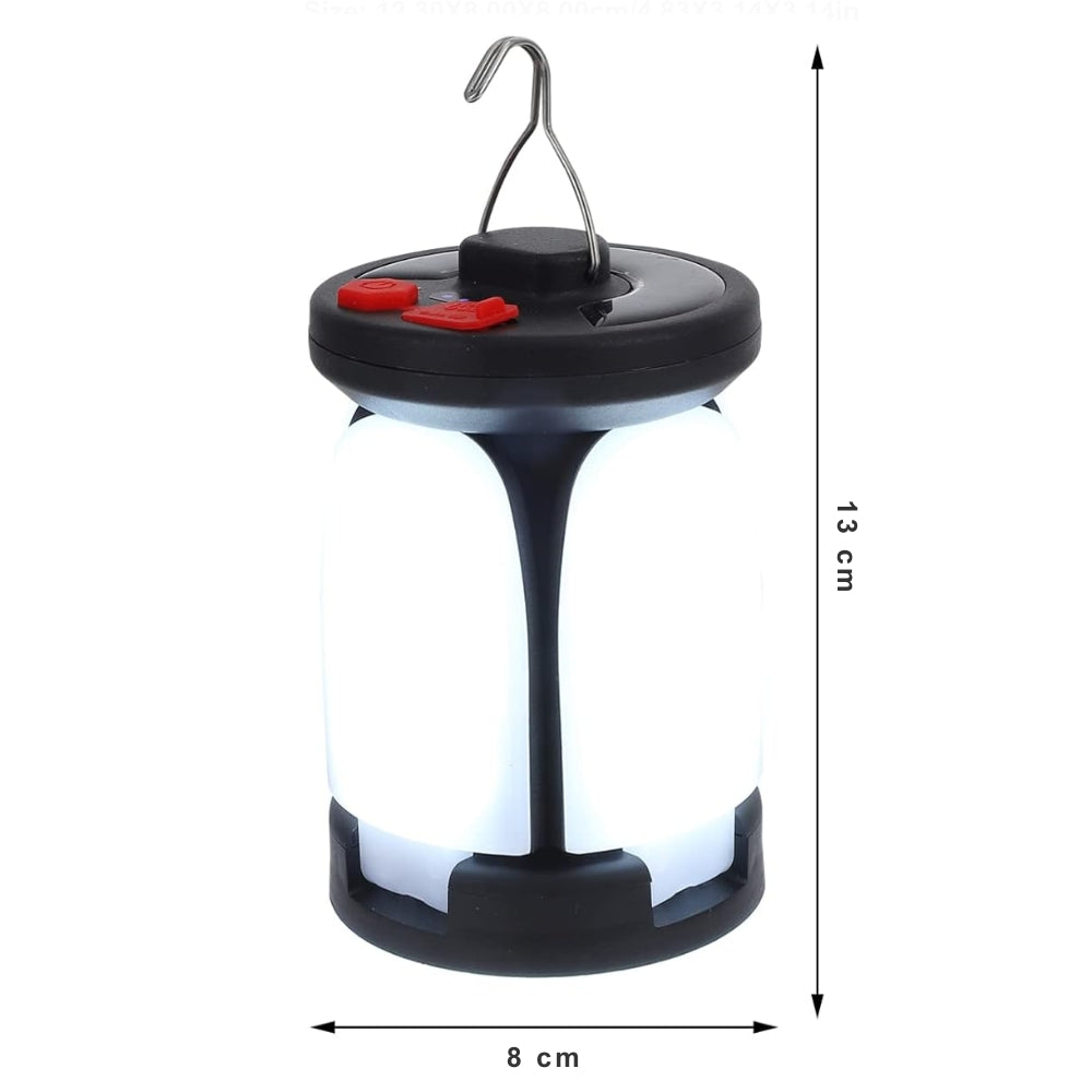 Solar LED Camping Lantern Rechargeable Power Bank Foldable Light Modes