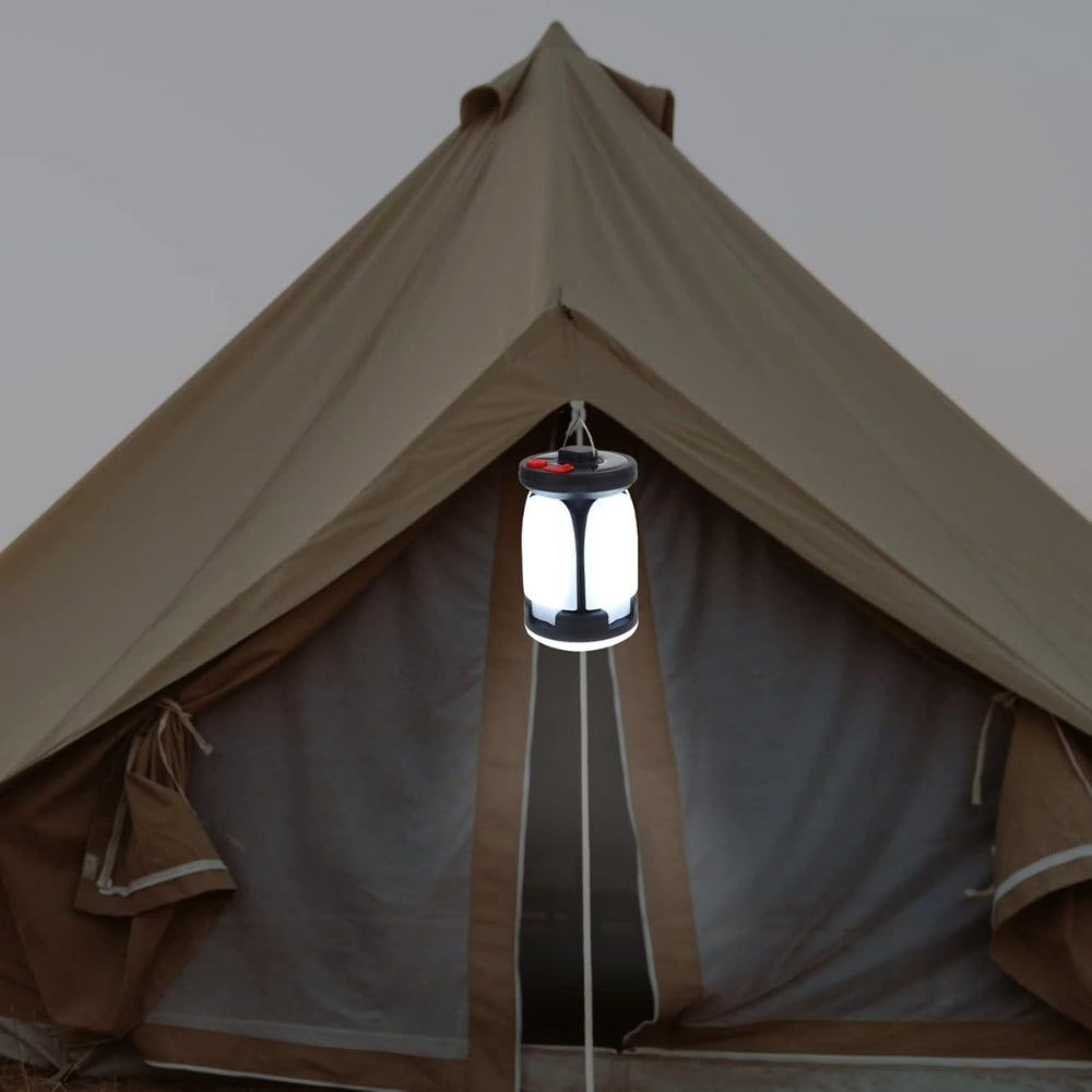Solar LED Camping Lantern Rechargeable Power Bank Foldable Light Modes