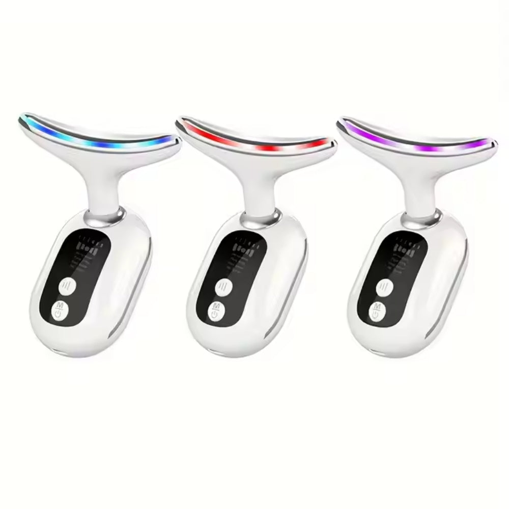 Neck and Face EMS Lifting LED Light Therapy Massager