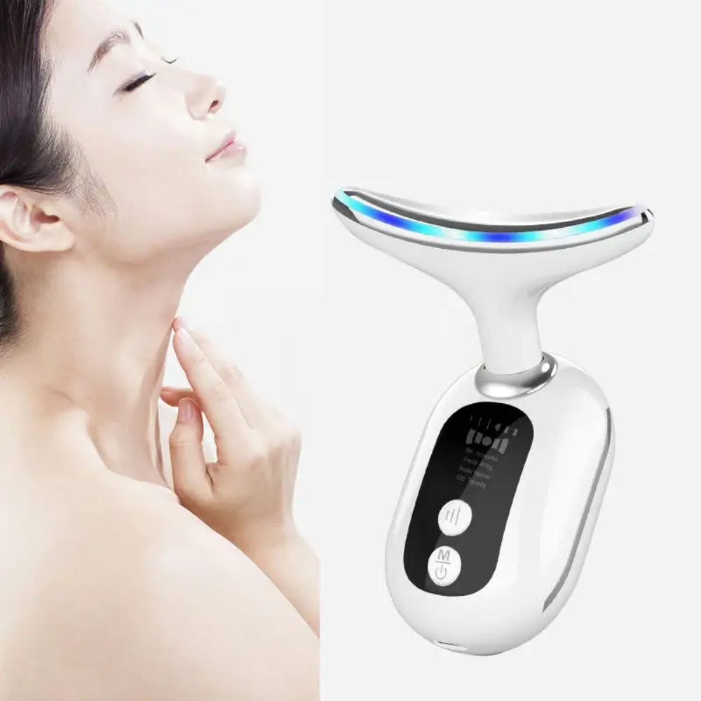 Neck and Face EMS Lifting LED Light Therapy Massager