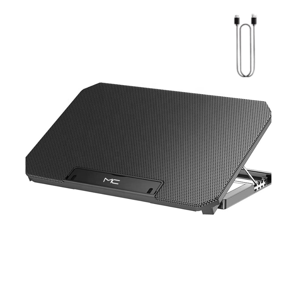 Gaming Laptop Cooling Pad with LED Display USB Ports Adjustable Stand High Speed Fan