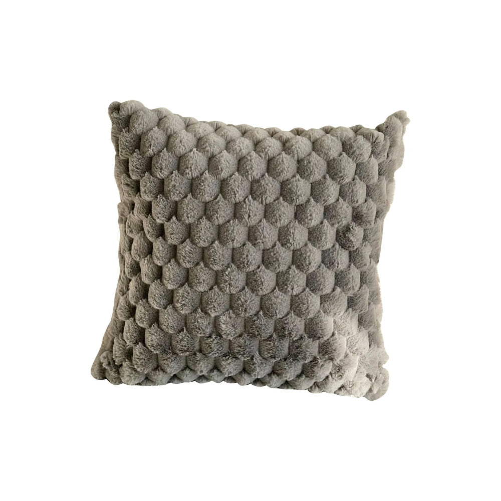 3D Soft Plush Turtle Pineapple Grid Throw Pillowcase