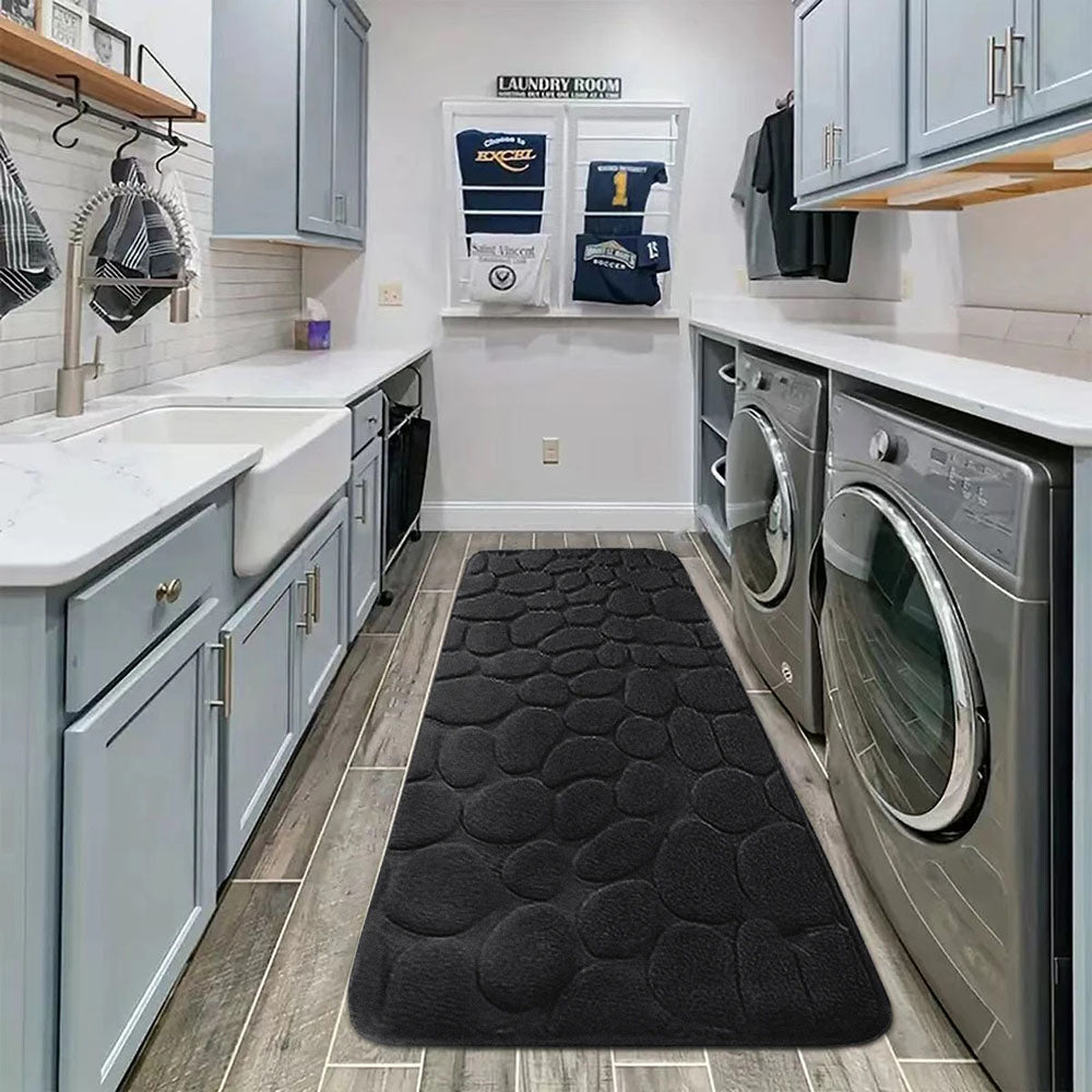Ultra Absorbent Long Bathroom Floor Mat Anti-Slip Bathtub Rug for Home Decoration