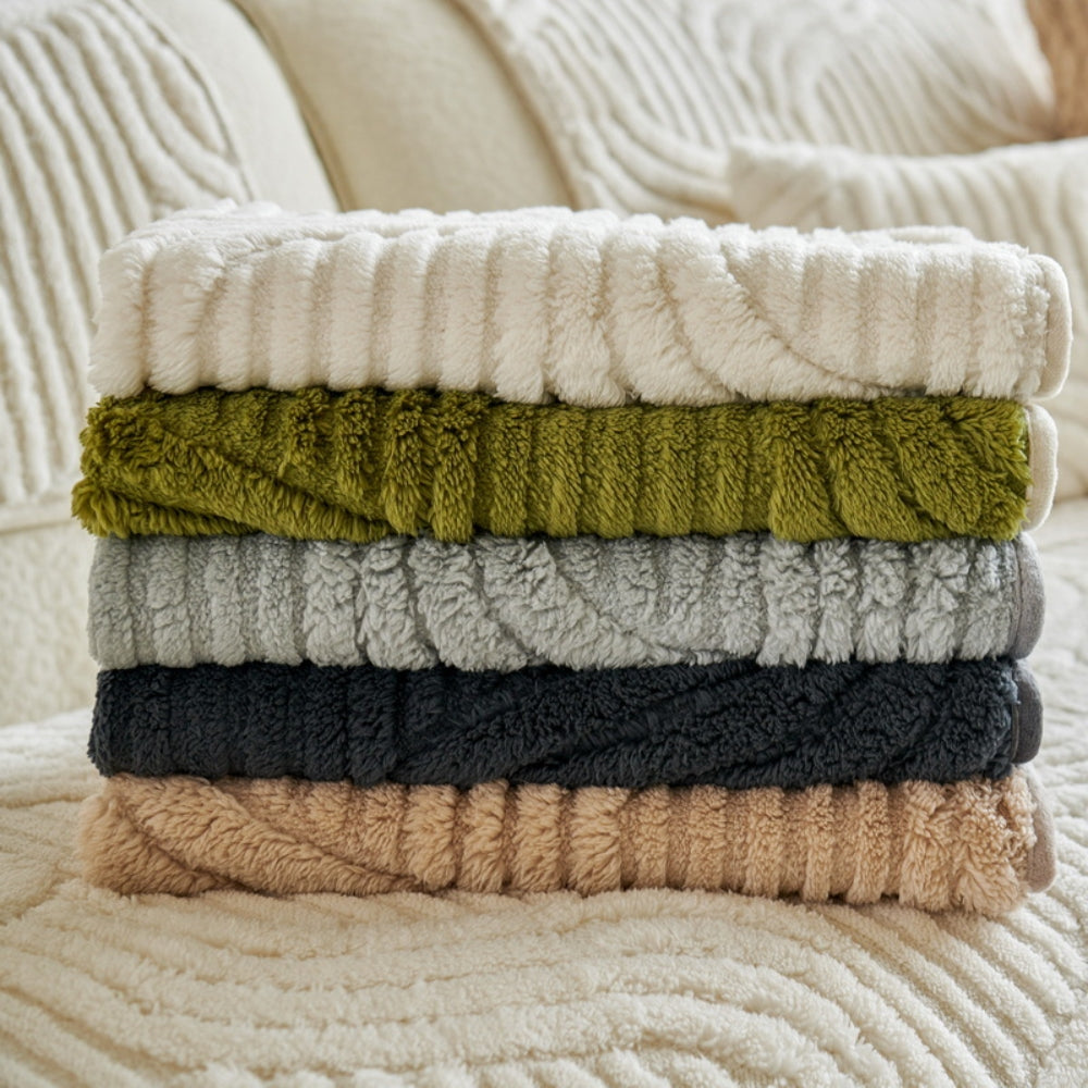 Autumn and Winter Straight Row Non-slip Cushion Cover Thickened Plush Sofa Cushion