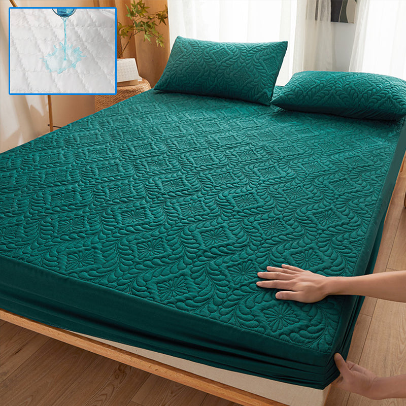 Waterproof Quilted Mattress Protector Breathable Mattress Cover